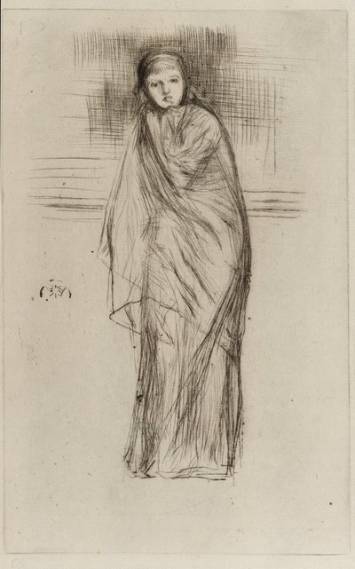 Gekleed model door James Abbott McNeill Whistler