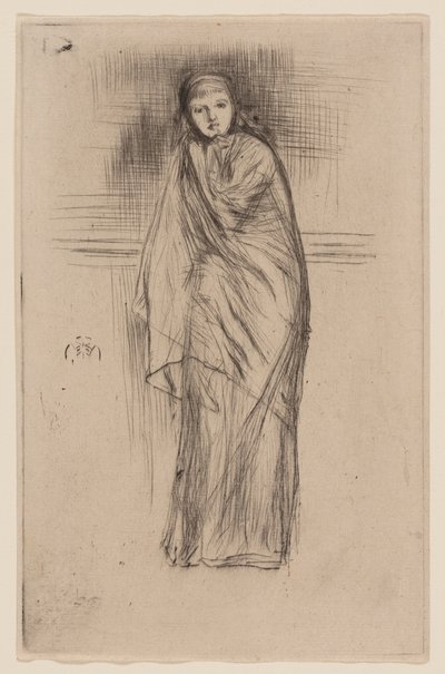 Geklede Model door James Abbott McNeill Whistler
