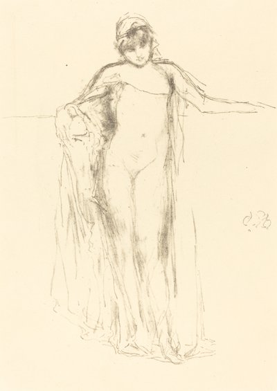 Geklede Model, Staand door James Abbott McNeill Whistler