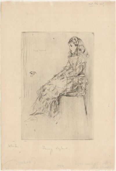 Fanny Leyland door James Abbott McNeill Whistler