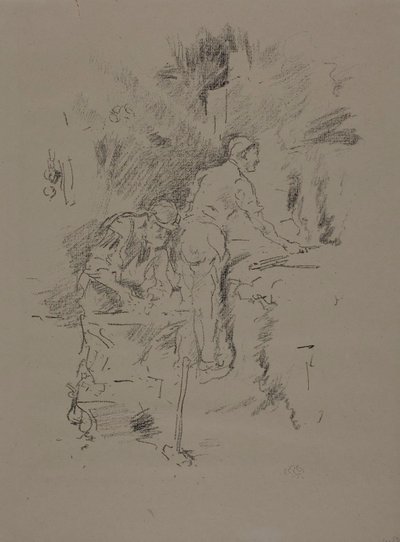 Vader en zoon door James Abbott McNeill Whistler