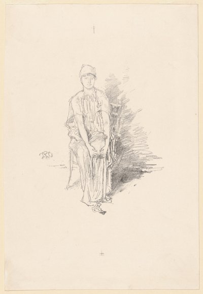 Figurenstudie in Kleuren door James Abbott McNeill Whistler
