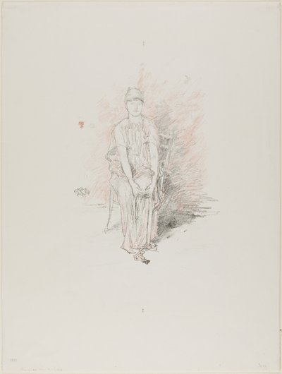 Figuurstudie in Kleuren door James Abbott McNeill Whistler