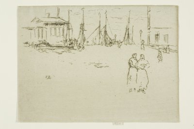 Visserskade, Oostende door James Abbott McNeill Whistler