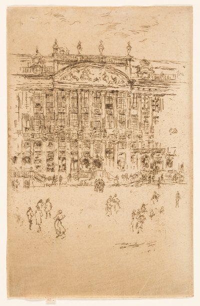 Grote Markt, Brussel door James McNeill Whistler