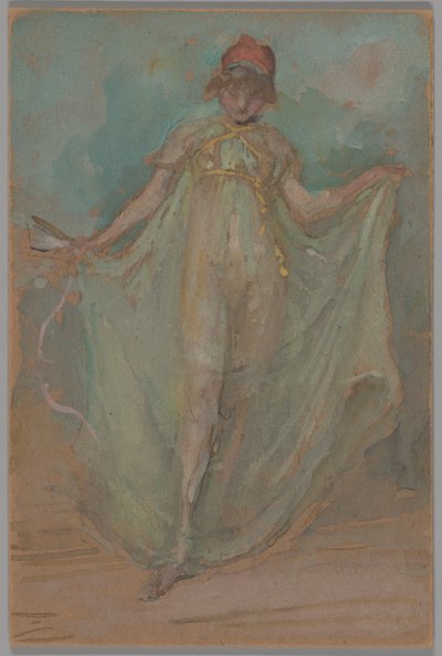 Groen en blauw: De danser door James McNeill Whistler
