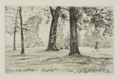 Greenwich Park door James Abbott McNeill Whistler