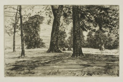 Greenwich Park door James Abbott McNeill Whistler