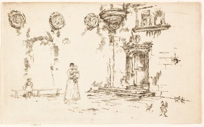 Hôtel Lallemont, Bourges door James McNeill Whistler