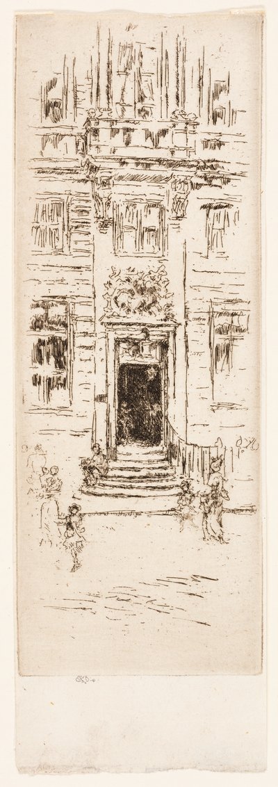 Huis van de Zwaan, Brussel door James Abbott McNeill Whistler