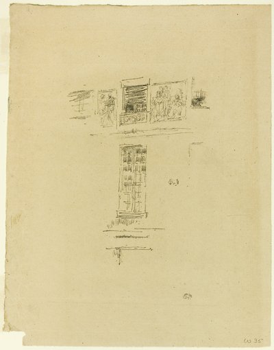Hôtel Colbert, ramen door James Abbott McNeill Whistler