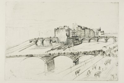 Île de la Cité, Parijs door James McNeill Whistler