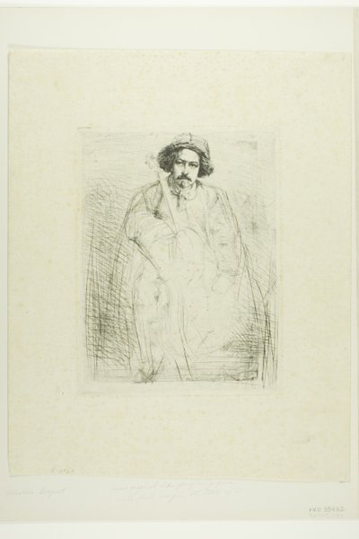 J. Becquet, beeldhouwer door James Abbott McNeill Whistler