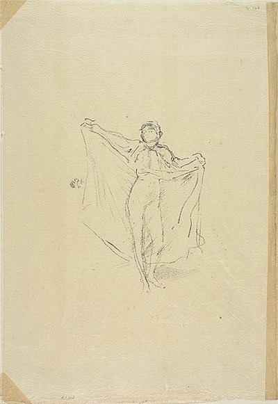 De danseres: Een studie van het naakt door James Abbott McNeill Whistler