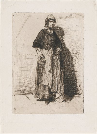 La Mère Gérard door James Abbott McNeill Whistler