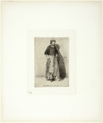 La Mère Gérard door James Abbott McNeill Whistler