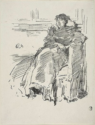 De Rode Jurk door James Abbott McNeill Whistler