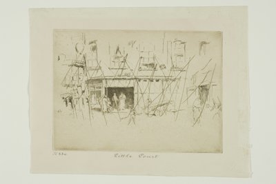 Kleine hof door James Abbott McNeill Whistler