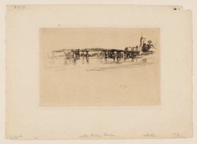 Kleine Putney Brug door James Abbott McNeill Whistler