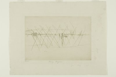 Lange Lagune door James Abbott McNeill Whistler