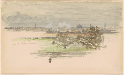 Moeras in Zeeland door James Abbott McNeill Whistler