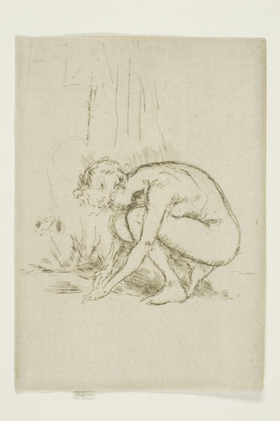 Model Gebogen door James Abbott McNeill Whistler