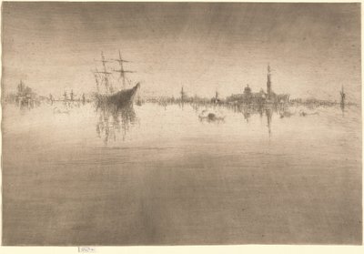Nocturne door James Abbott McNeill Whistler