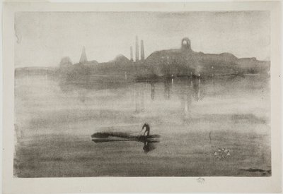 Nocturne door James Abbott McNeill Whistler