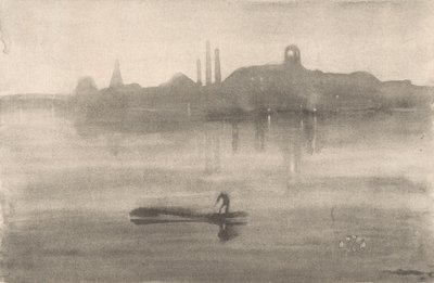 Nocturne door James Abbott McNeill Whistler