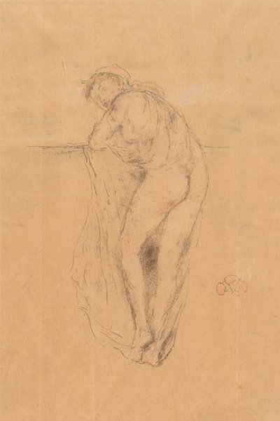 Naakt Model, Achteraanzicht door James Abbott McNeill Whistler