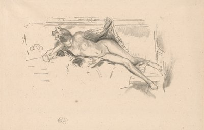 Naaktmodel, Liggend door James Abbott McNeill Whistler