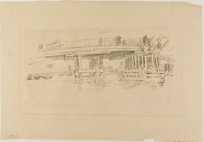 Oude Battersea Brug door James McNeill Whistler