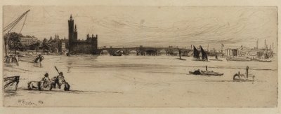 Oude Westminster Brug door James Abbott McNeill Whistler