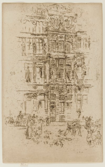 Paleizen, Brussel door James Abbott McNeill Whistler