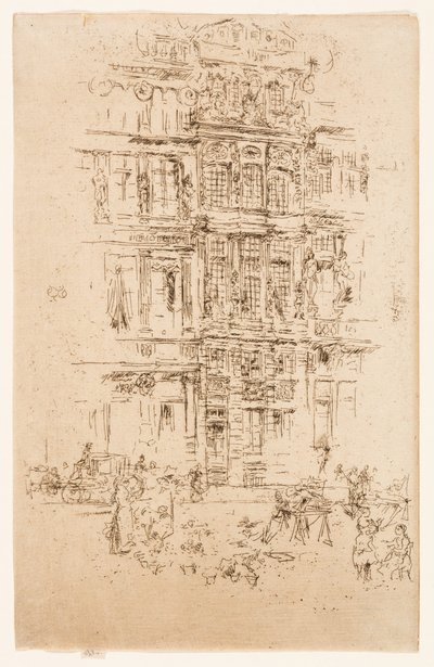Paleizen, Brussel door James Abbott McNeill Whistler
