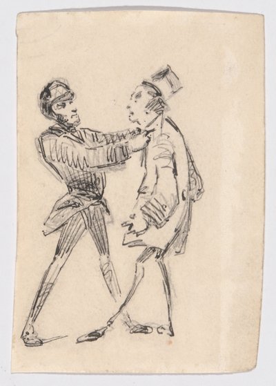 Politieagent en burger door James Abbott McNeill Whistler