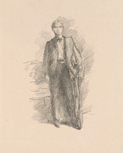 Portretstudie: Mr. Herbert C. Pollitt door James Abbott McNeill Whistler