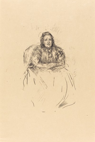 Portretstudie: Mevrouw Philip door James Abbott McNeill Whistler