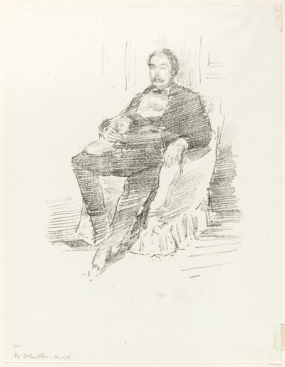Portret van Dr. Whistler, Nr. 2 door James Abbott McNeill Whistler