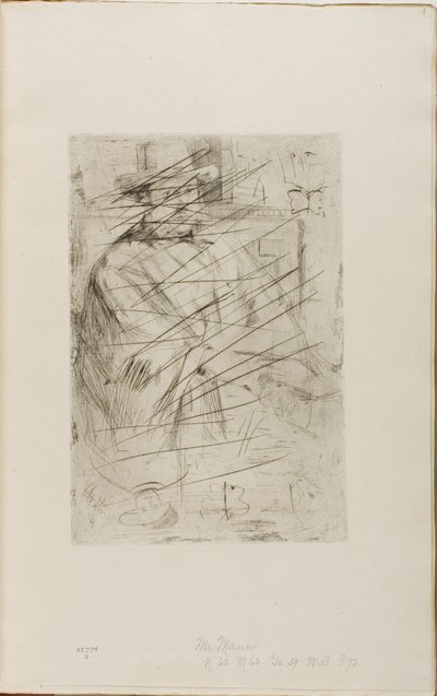 Portret van een man door James Abbott McNeill Whistler