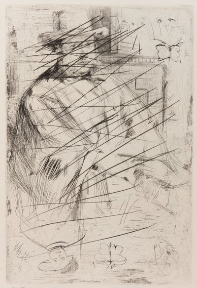 Portret van een man door James Abbott McNeill Whistler