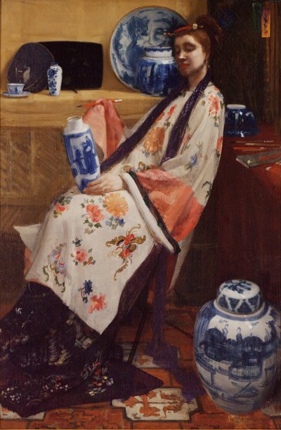 Paars en roze: De Lange Leizen van de zes merken door James McNeill Whistler