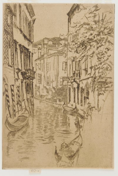 Rustig kanaal door James Abbott McNeill Whistler