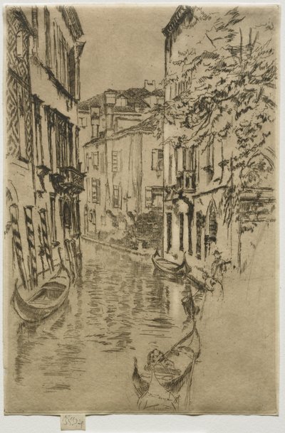Rustig kanaal door James McNeill Whistler