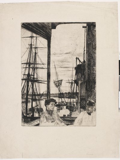 Rotherhithe door James Abbott McNeill Whistler