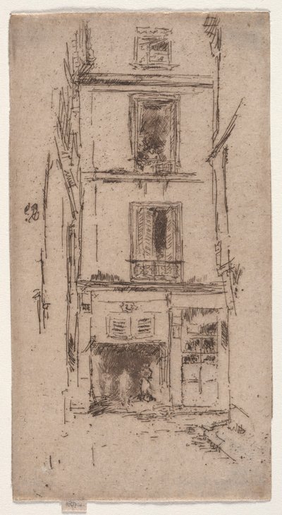 Rue des Bons Enfants, Tours door James McNeill Whistler
