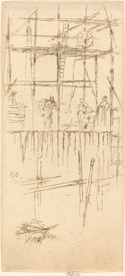 Savoy Steigers door James Abbott McNeill Whistler