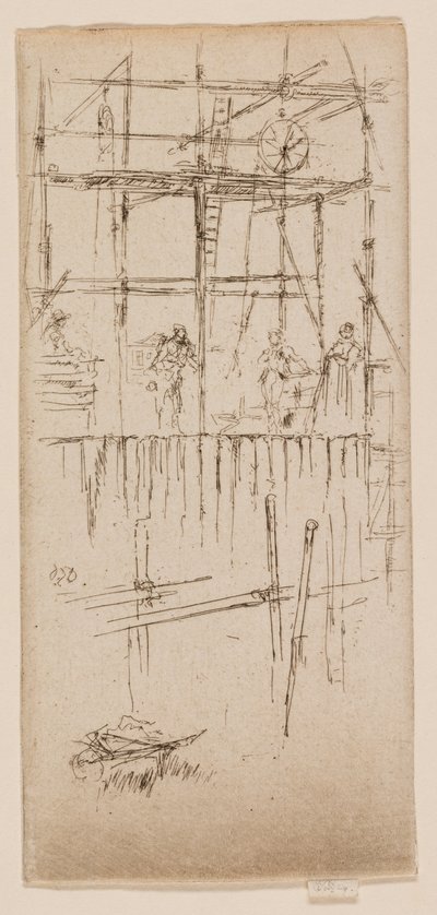 Savoy steigers door James Abbott McNeill Whistler