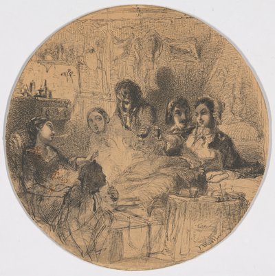 Scène uit Boheems leven door James McNeill Whistler