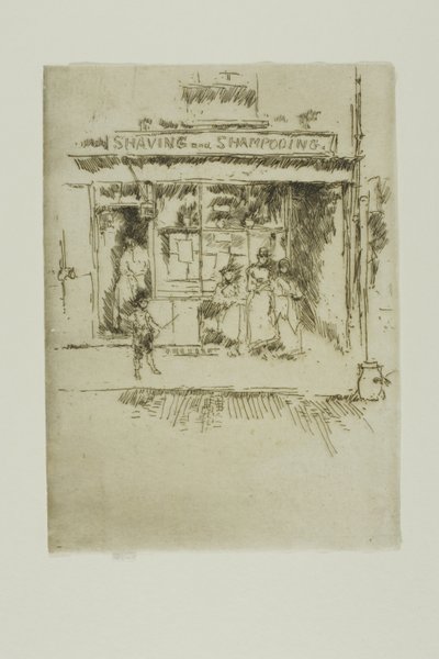 Scheren en Shampooneren door James Abbott McNeill Whistler